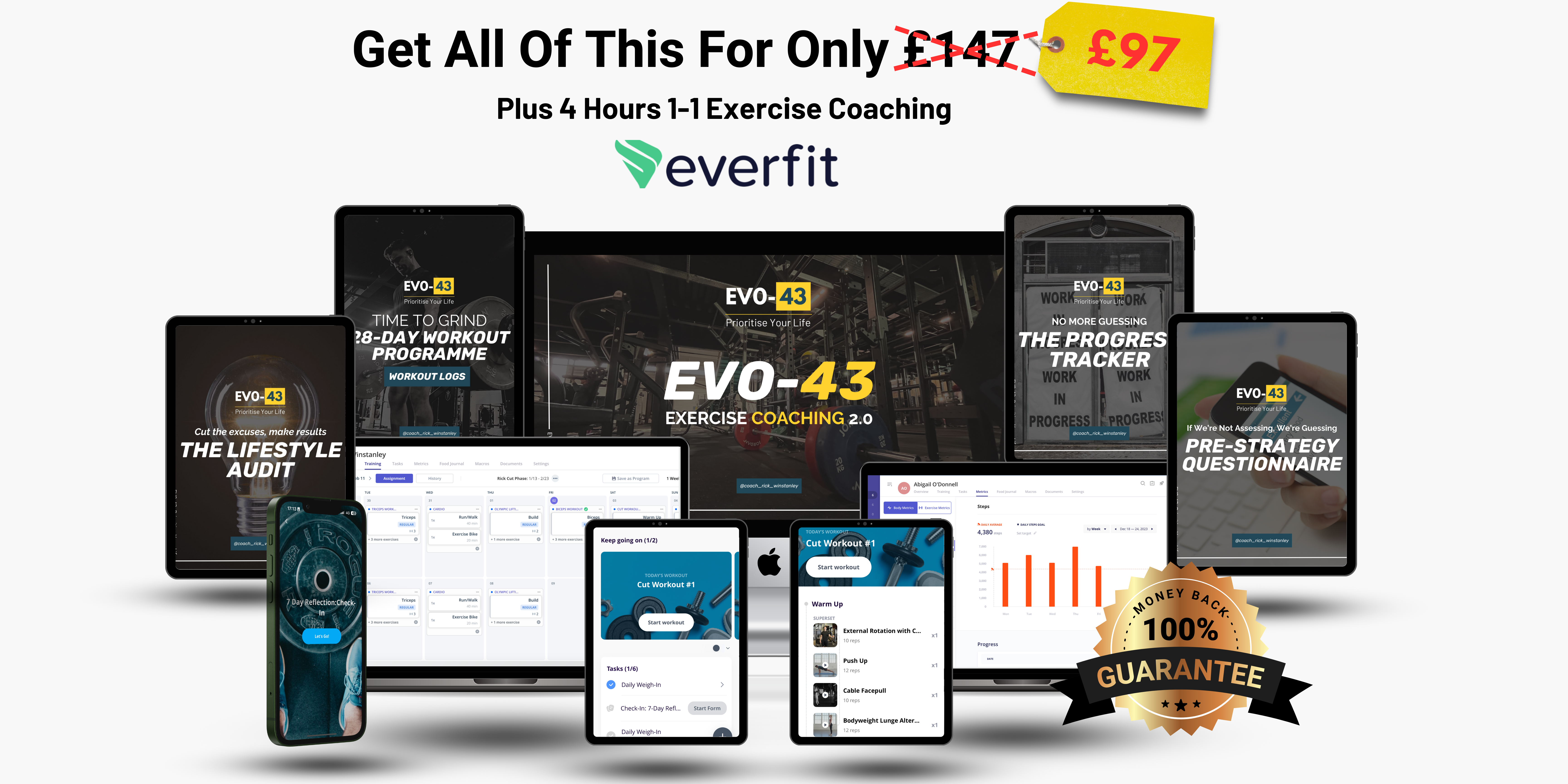 Evo-43 Exercise Coaching Sessions Off White